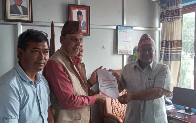 बजेटको मुखमा नगर प्रमुखलाई काँग्रेसको १४ बुँदे ध्यानाकर्षण पत्र