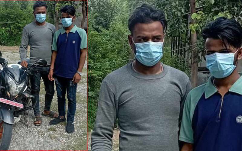 सिन्धुलीमा चोरीको मोटर साइकल सहित दुई पक्राउ