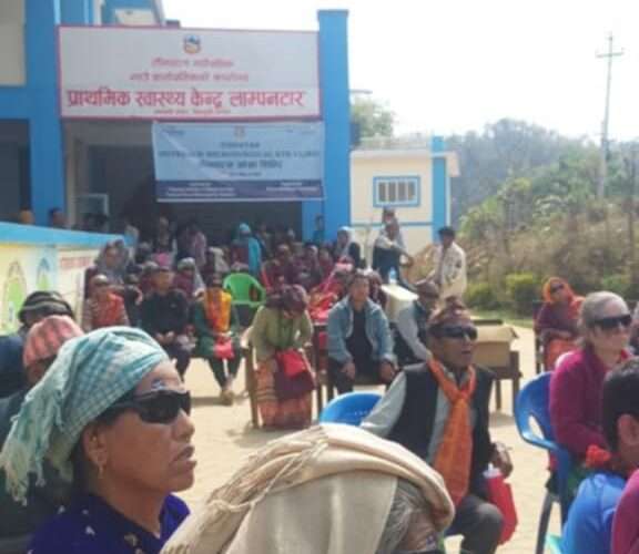 तिनपाटनमा दुईदिने आँखा शिविर सम्पन्न